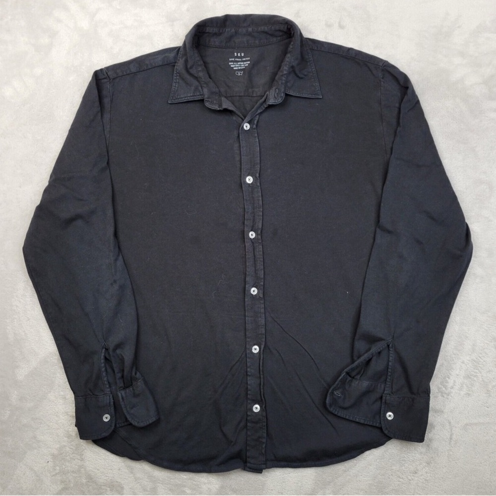 Men's Save Khaki Black Button-Up Shirt